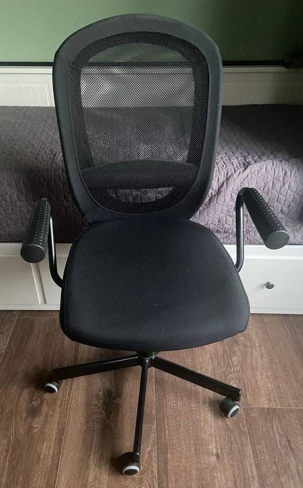 IKEA Flintan Bureaustoel - Zwart, Ophalen, Gebruikt, Zwart, Bureaustoel