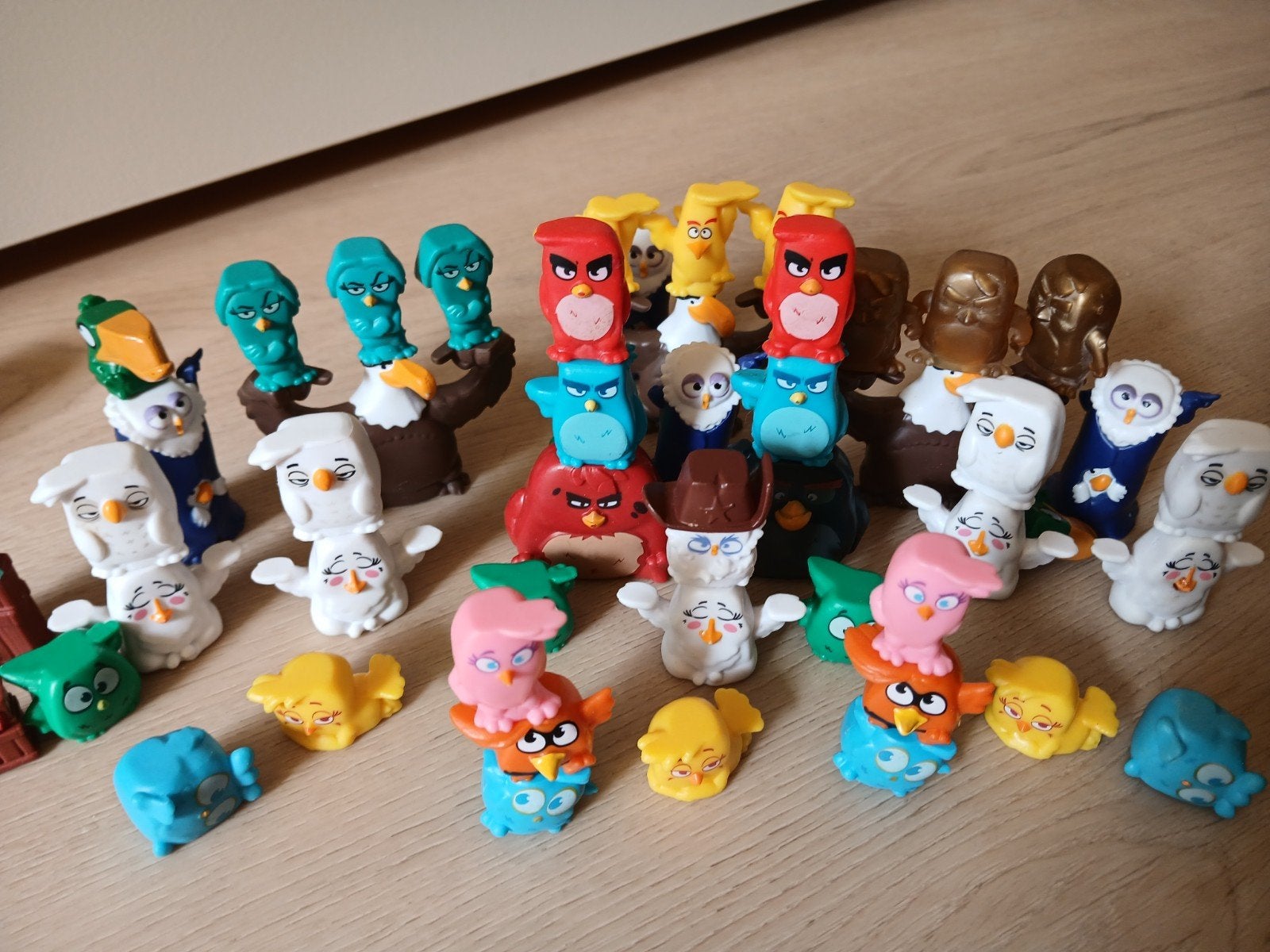 Grote verzameling Angry Birds en Bad Piggies stapelfiguren, Ophalen of Verzenden, Zo goed als nieuw