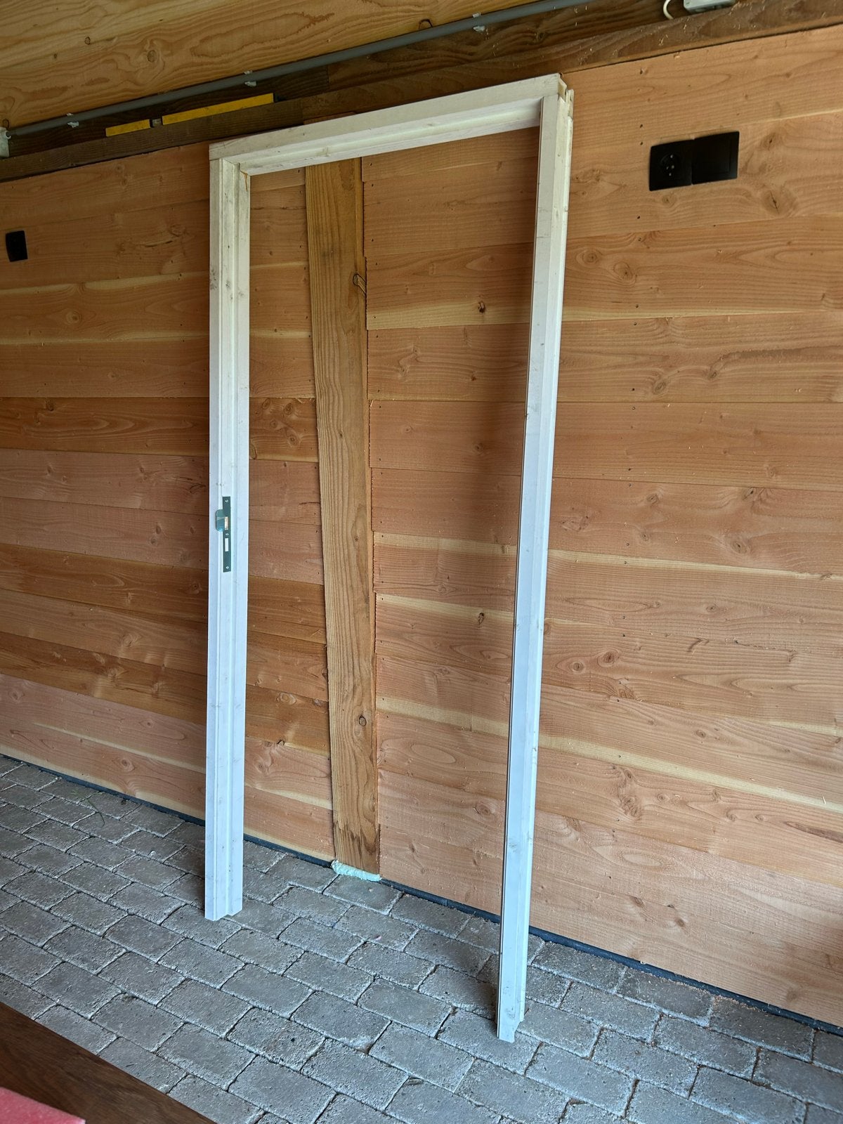 Witte binnendeur met kozijn - Zo goed als nieuw, Ophalen, 80 tot 100 cm, Binnendeur, Zo goed als nieuw