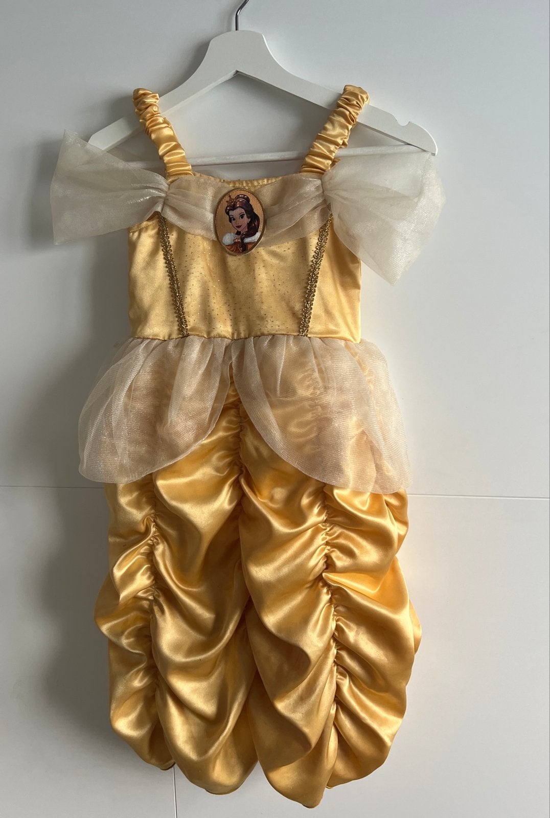 Disney Belle Prinsessenjurk met schoenen - Maat 4, Ophalen of Verzenden, Gebruikt, Meisje