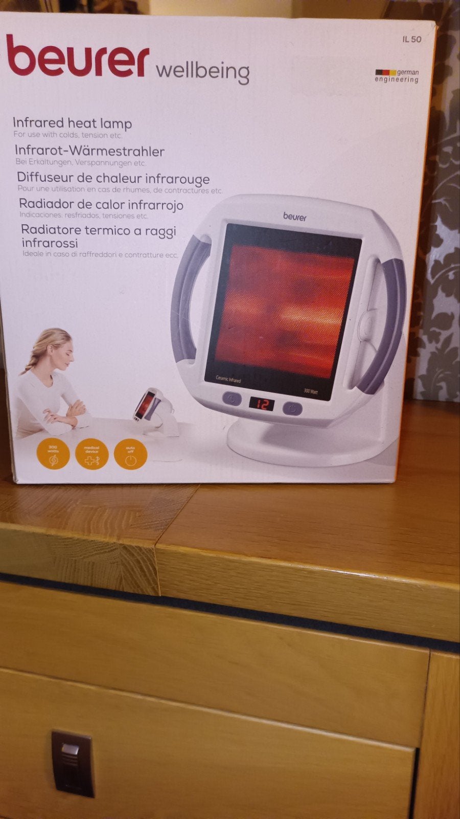 Beurer Infrarood Warmtelamp IL 50 - 300 Watt, Ophalen of Verzenden, Zo goed als nieuw, Overige typen