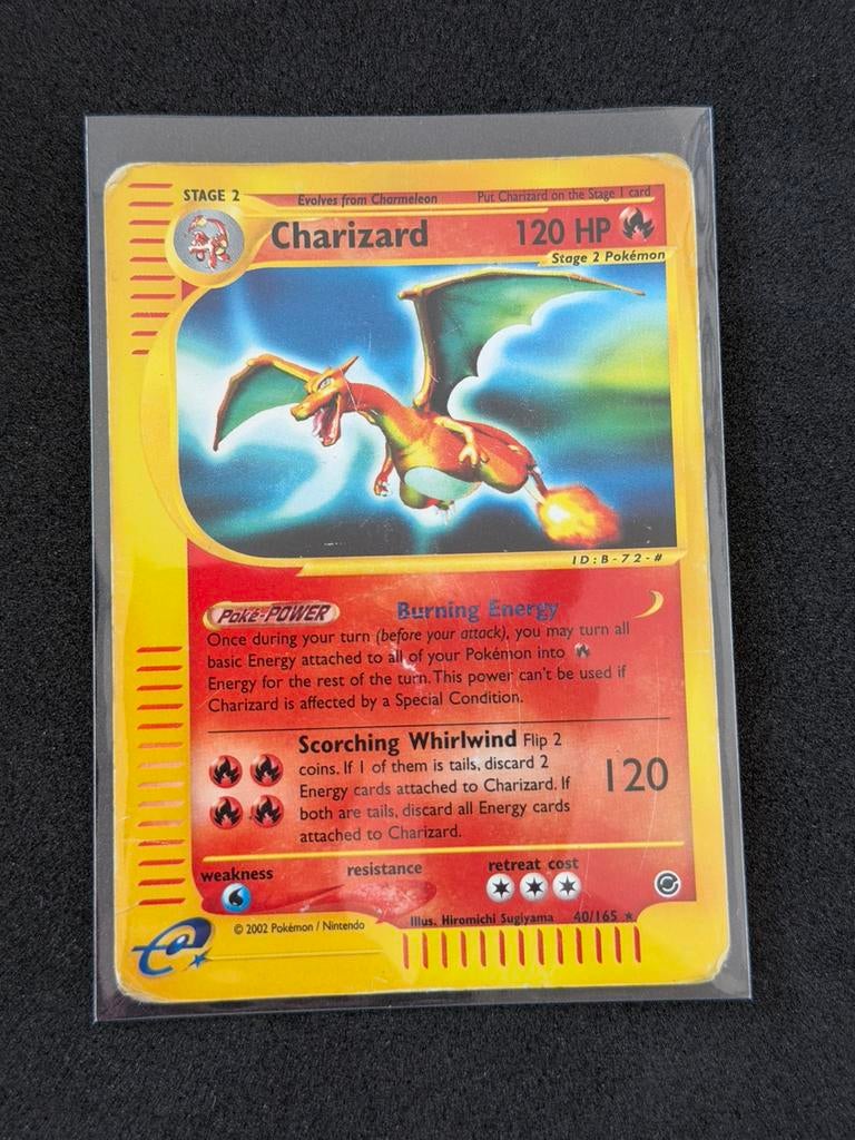 Charizard (EX 40) Expedition Base Set Reverse [PO], Hobby en Vrije tijd, Verzamelkaartspellen | Pokémon, Ophalen of Verzenden
