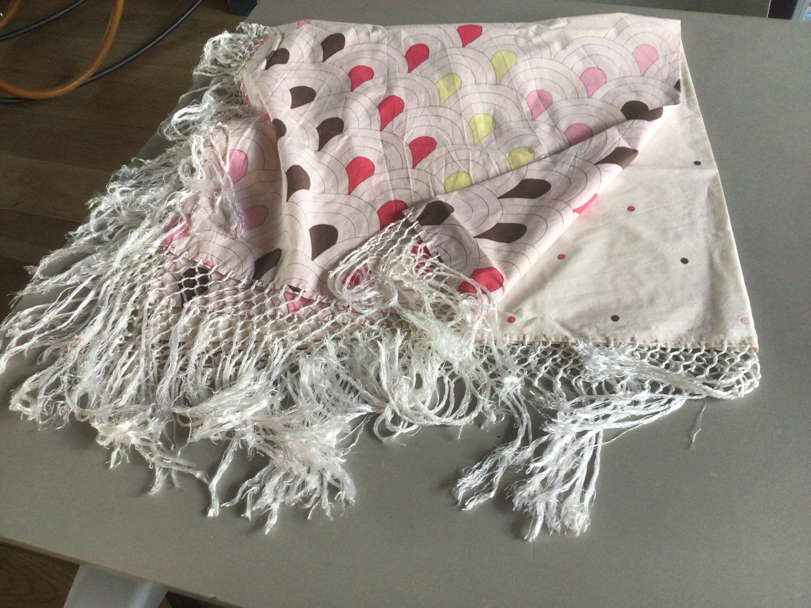 Designers Remix Collection sjaal met franjes, Ophalen of Verzenden, Zo goed als nieuw