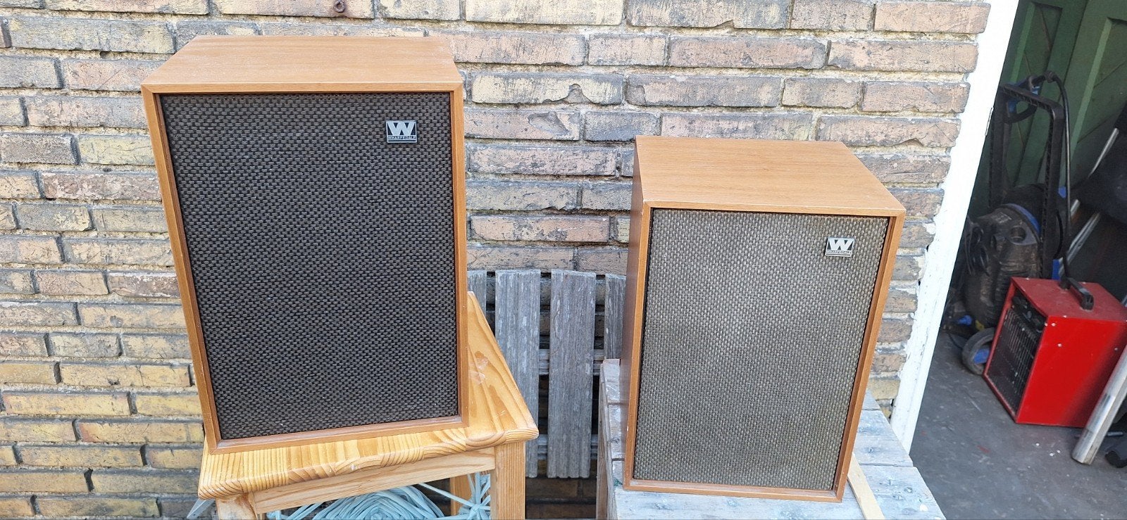 Wharfedale Denton 3 Vintage Boekenplank Luidsprekers, Audio, Tv en Foto, Luidsprekers, Ophalen, Gebruikt, Wharfedale, Minder dan 60 watt