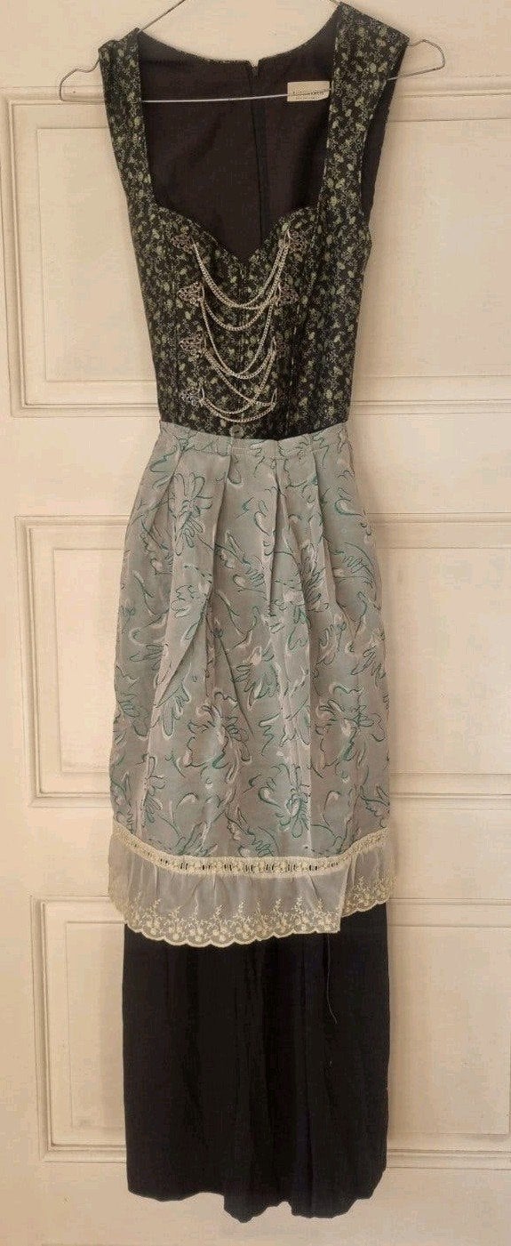 Lange Dirndl van Landhaus + schort mt 36/38 oktoberfeest, Ophalen of Verzenden, Kleding, Maat 36 (S), Landhaus