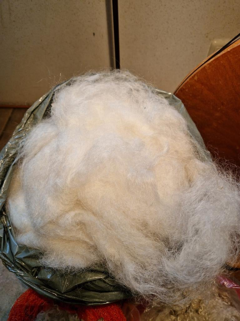 Mohair en mohairmix gekaard, Ophalen of Verzenden