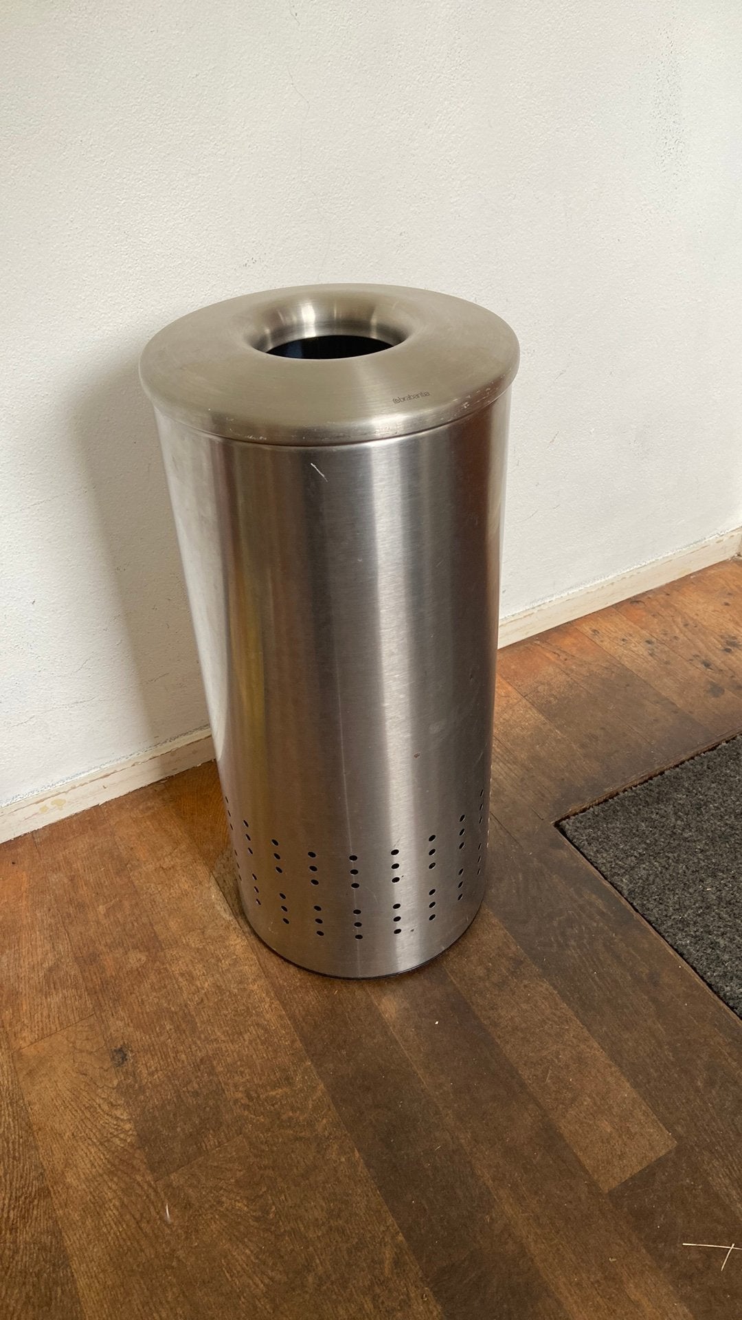 Brabantia Afvalemmer RVS - 64cm hoog, 30cm breed, 50 – 75, Gebruikt, Ophalen of Verzenden, 20 tot 30 liter