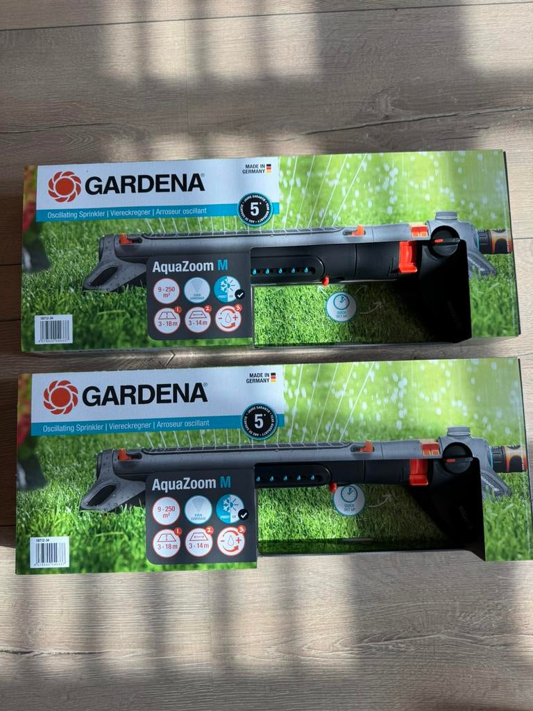 Nieuw Gardena aqua zoom M tuinspoeiers 2 voor 40€, Tuin en Terras, Tuinsproeiers, Ophalen of Verzenden, Nieuw