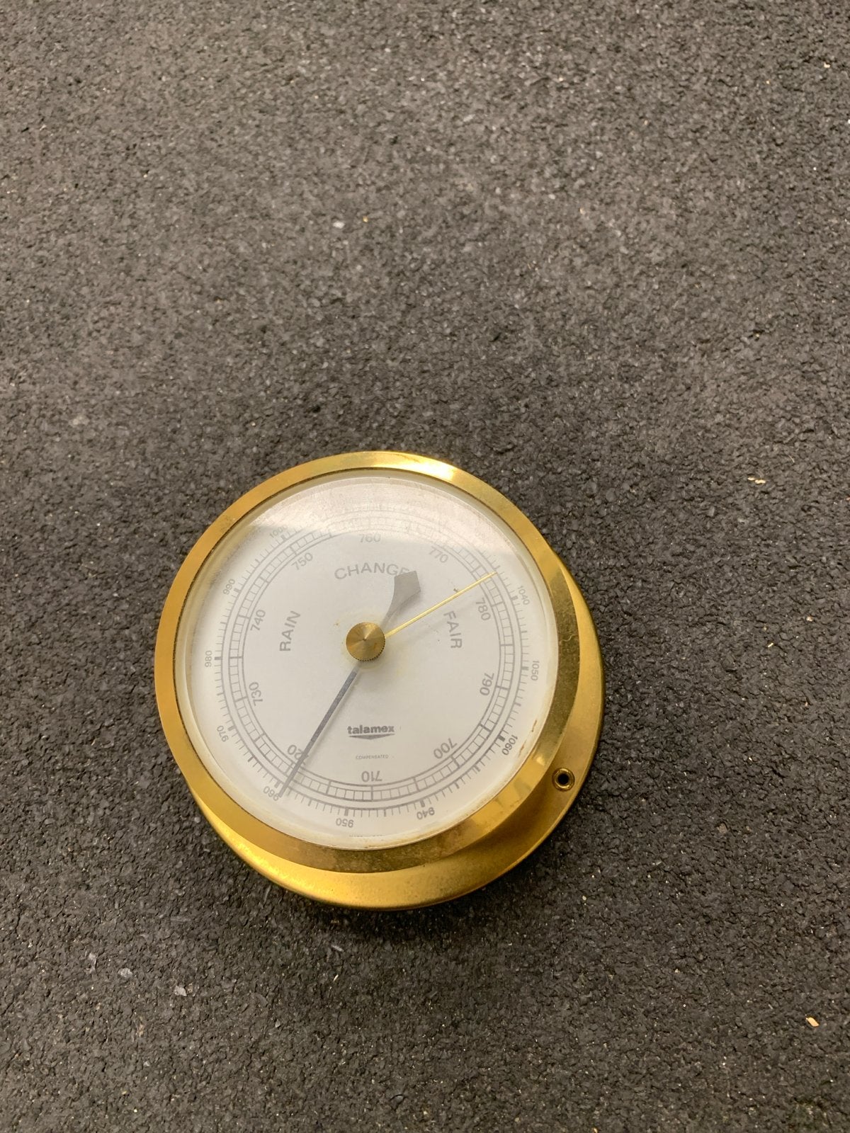 Talamex Barometer - Messing, Ophalen, Gebruikt, Barometer