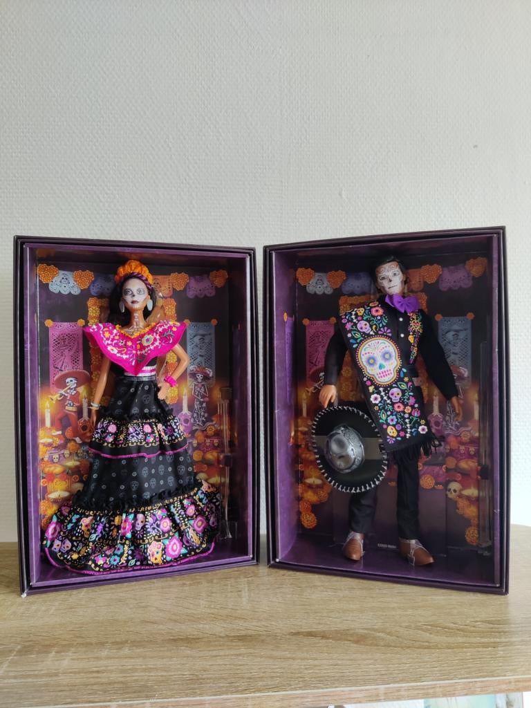 Barbie en Ken Dia de muertos 2021 nrfb, Ophalen of Verzenden, Zo goed als nieuw, Pop