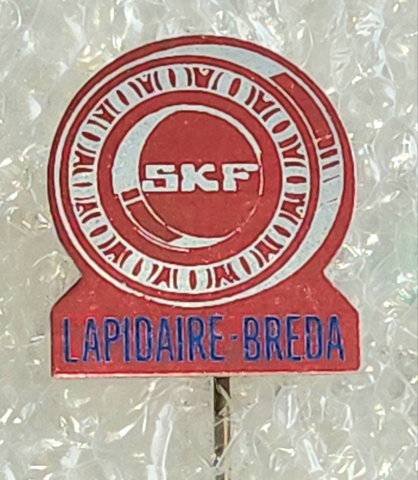 Vintage SKF Lapidaire Breda Speldje, Verzamelen, Speldjes, Pins en Buttons, Ophalen of Verzenden, Gebruikt, Merk, Speldje of Pin