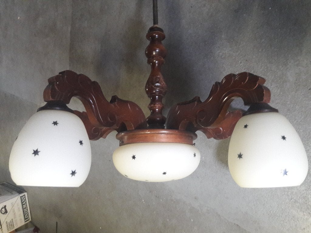 Kamerlamp jaren 50, Ophalen, 70 cm, Gebruikt, Jaren 50