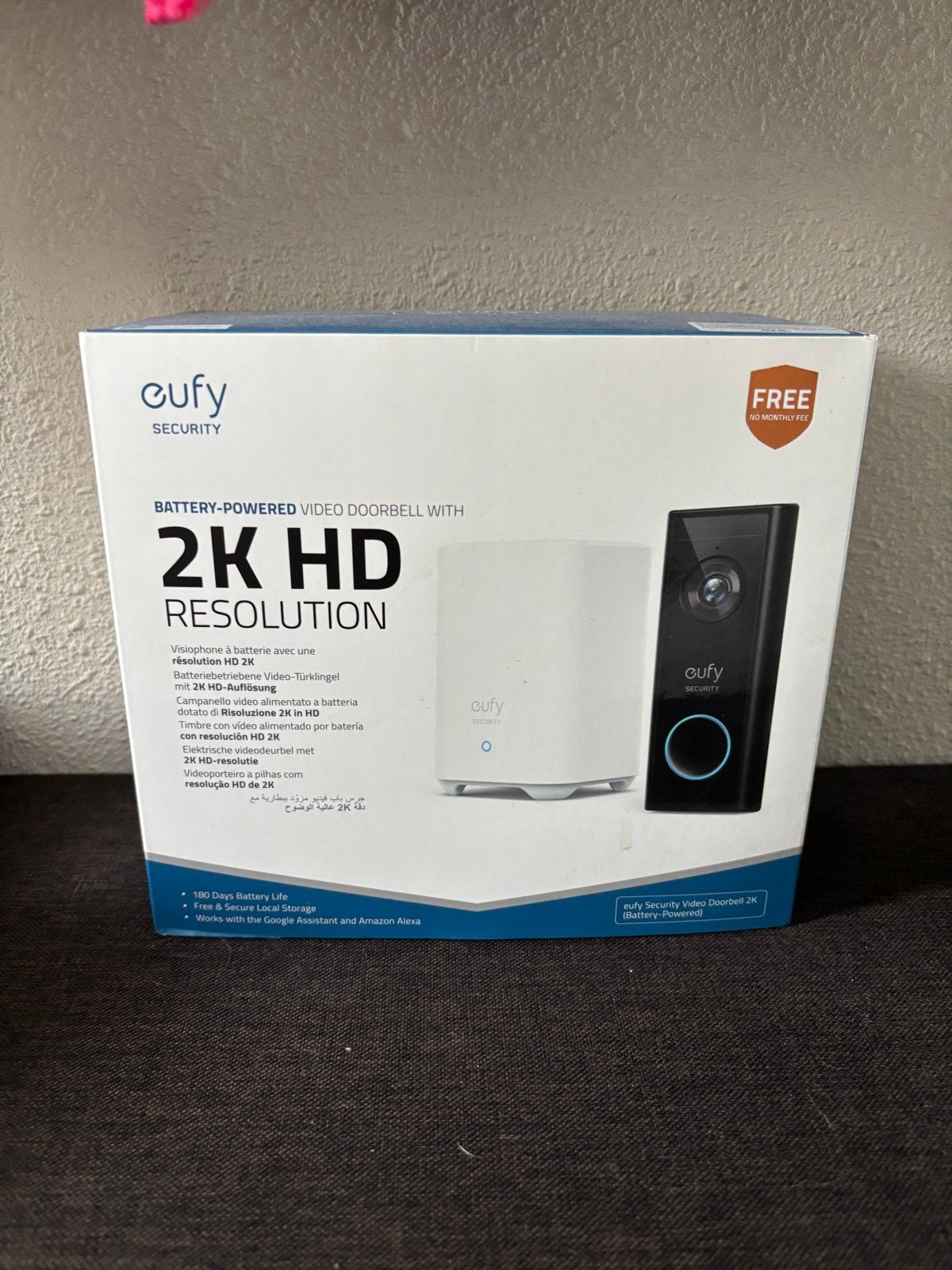 Eufy Security Video Deurbel 2K (Batterij-aangedreven), Audio, Tv en Foto, Ophalen, Nieuw