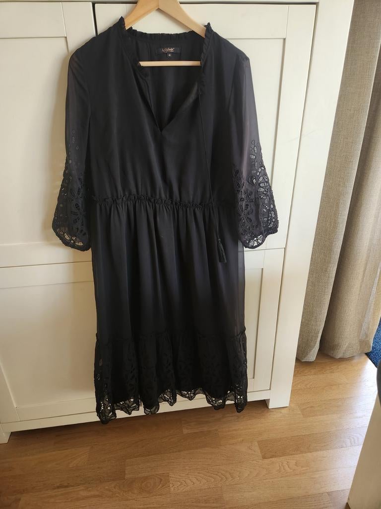 Zwarte jurk met kanten details Miljuschka, Maat 38/40 (M), Miljuschka by wehkamp, Zwart, Ophalen of Verzenden