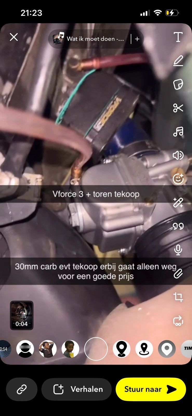 Vforce 3 + wj toren + 30mm carb, Ophalen, Zo goed als nieuw, Carburateur, Piaggio