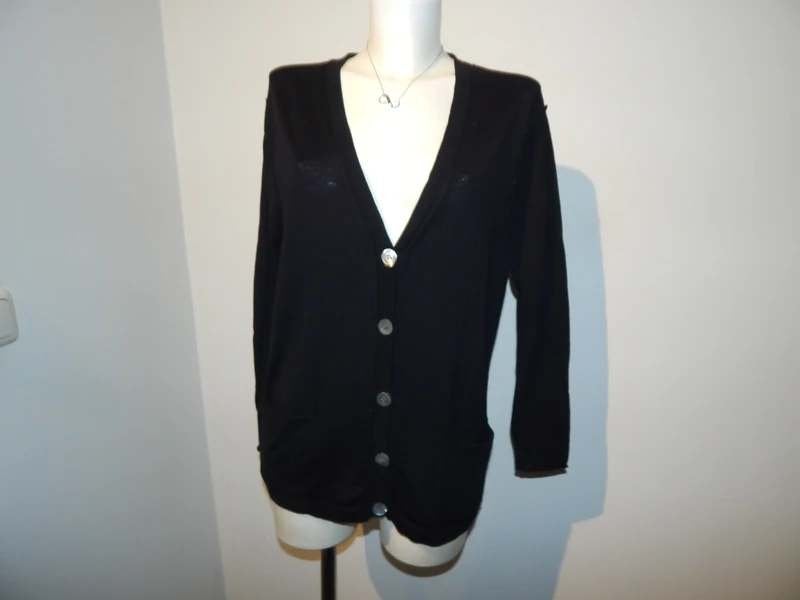 Acne fijn gebreid merino wollen vest baggy look S/M