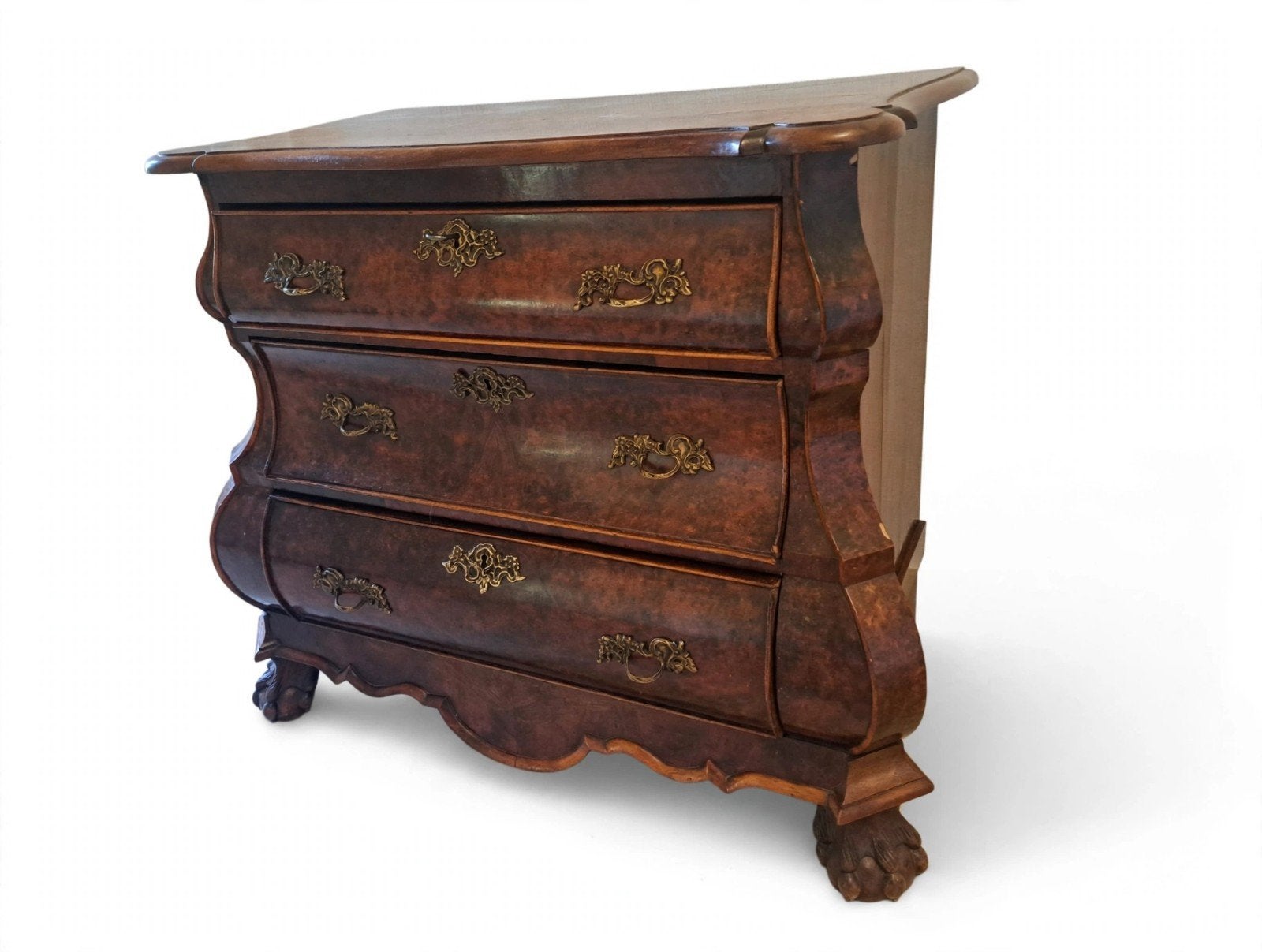 Antieke Hollandse Buikcommode / Bombé Commode, ca. 1920, Ophalen