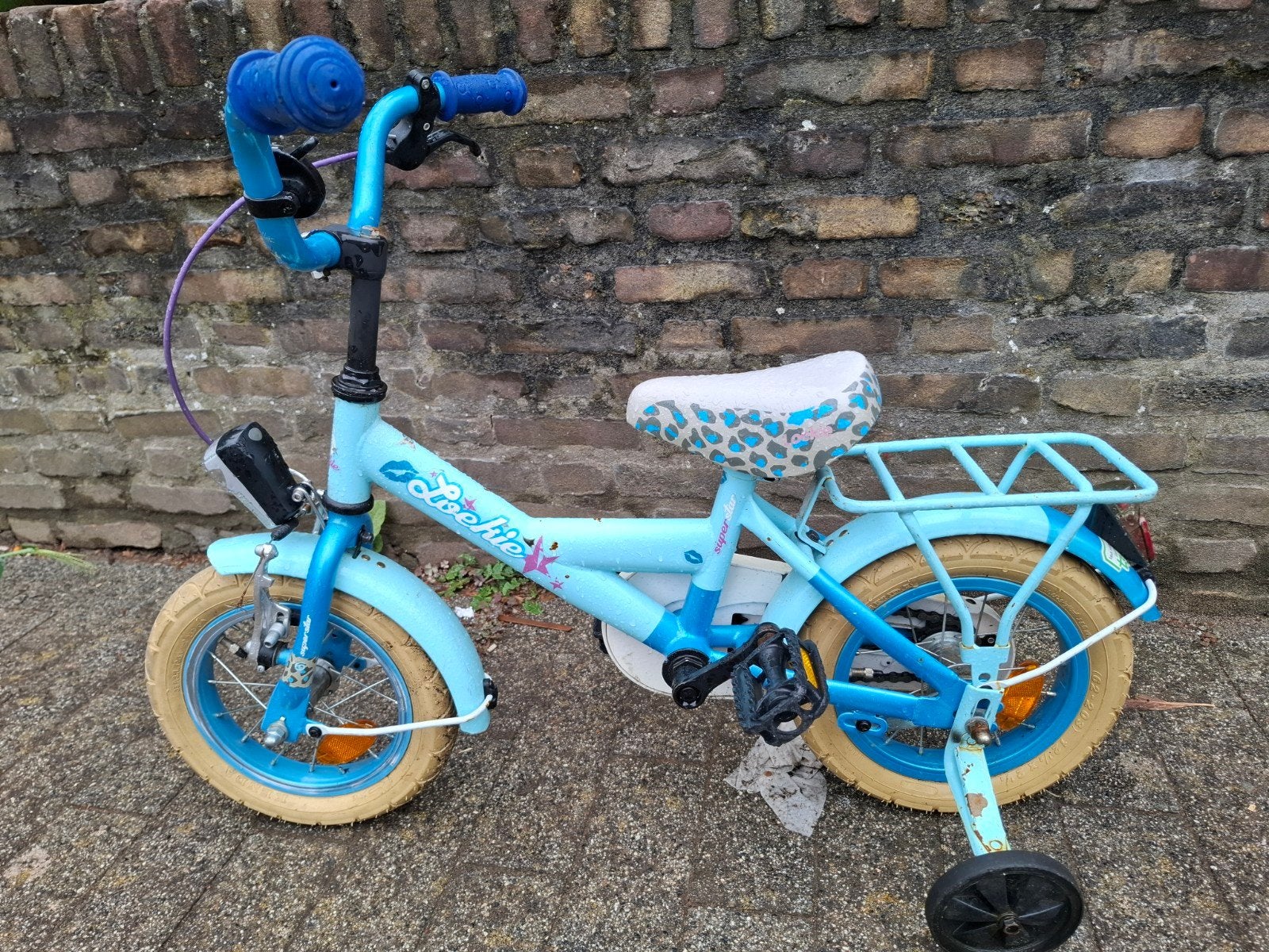 lookie kinder fiets, Ophalen, Terugtraprem, Zijwieltjes, Loekie