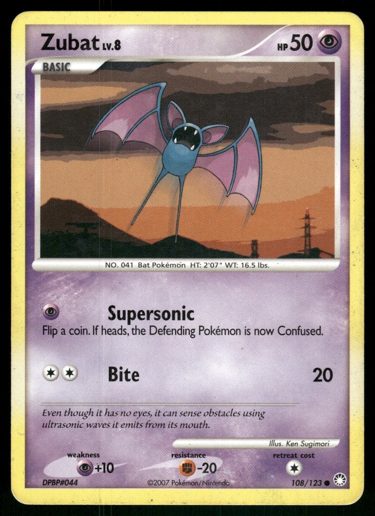Zubat 108/123 - Mysterious Treasures (EX), Verzenden, Gebruikt