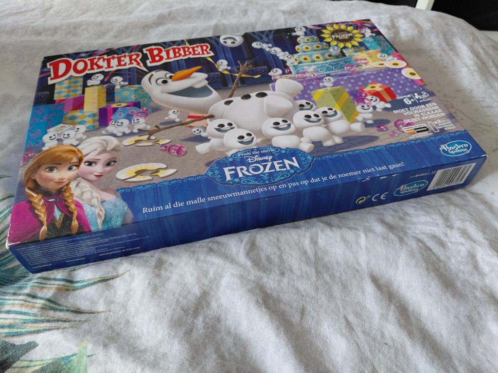 Dokter Bibber Disney Frozen editie - Hasbro, Hobby en Vrije tijd, Gezelschapsspellen | Bordspellen, Vijf spelers of meer, Ophalen of Verzenden