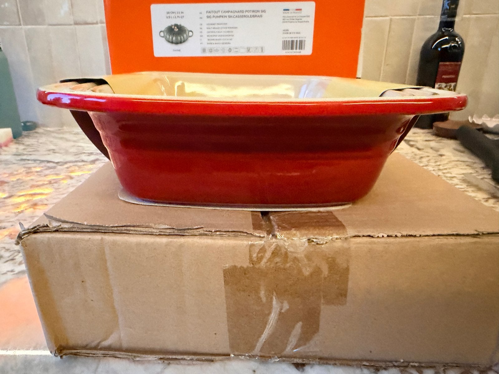NIEUW! Le Creuset Ovenschaal Rechthoekig 31cm Kersenrood, Le Creuset, Overige typen, Nieuw, Ophalen of Verzenden