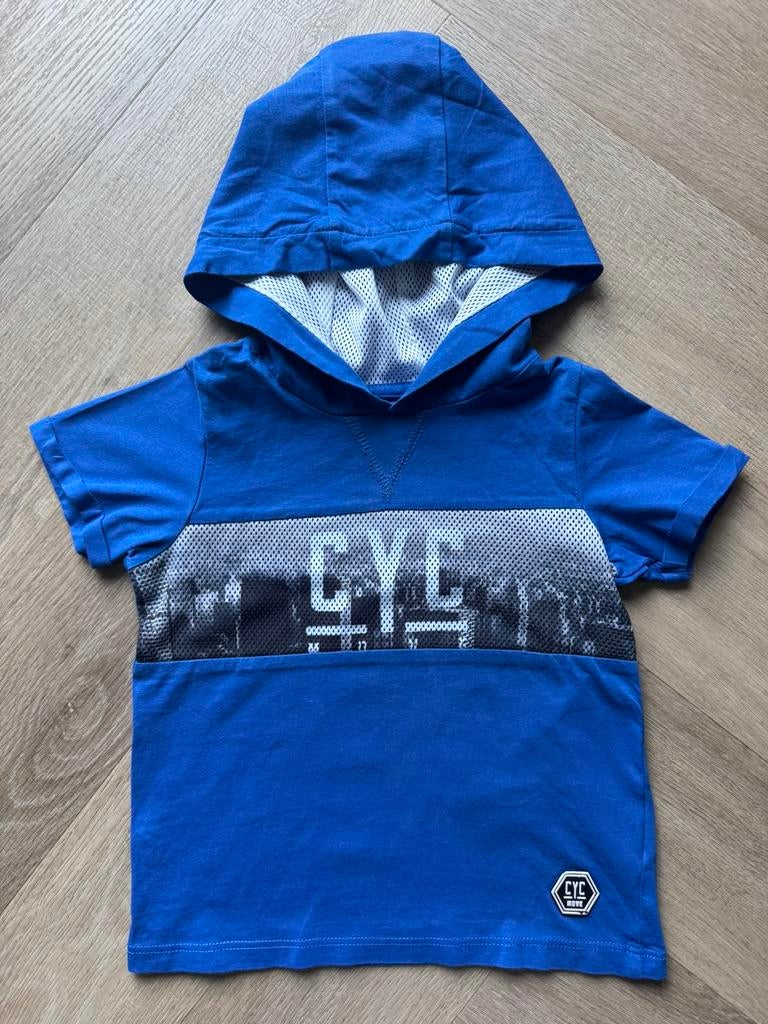 WE jongens capuchon t-shirt blauw maat 92, Ophalen of Verzenden, Gebruikt, Jongen, Shirt of Longsleeve