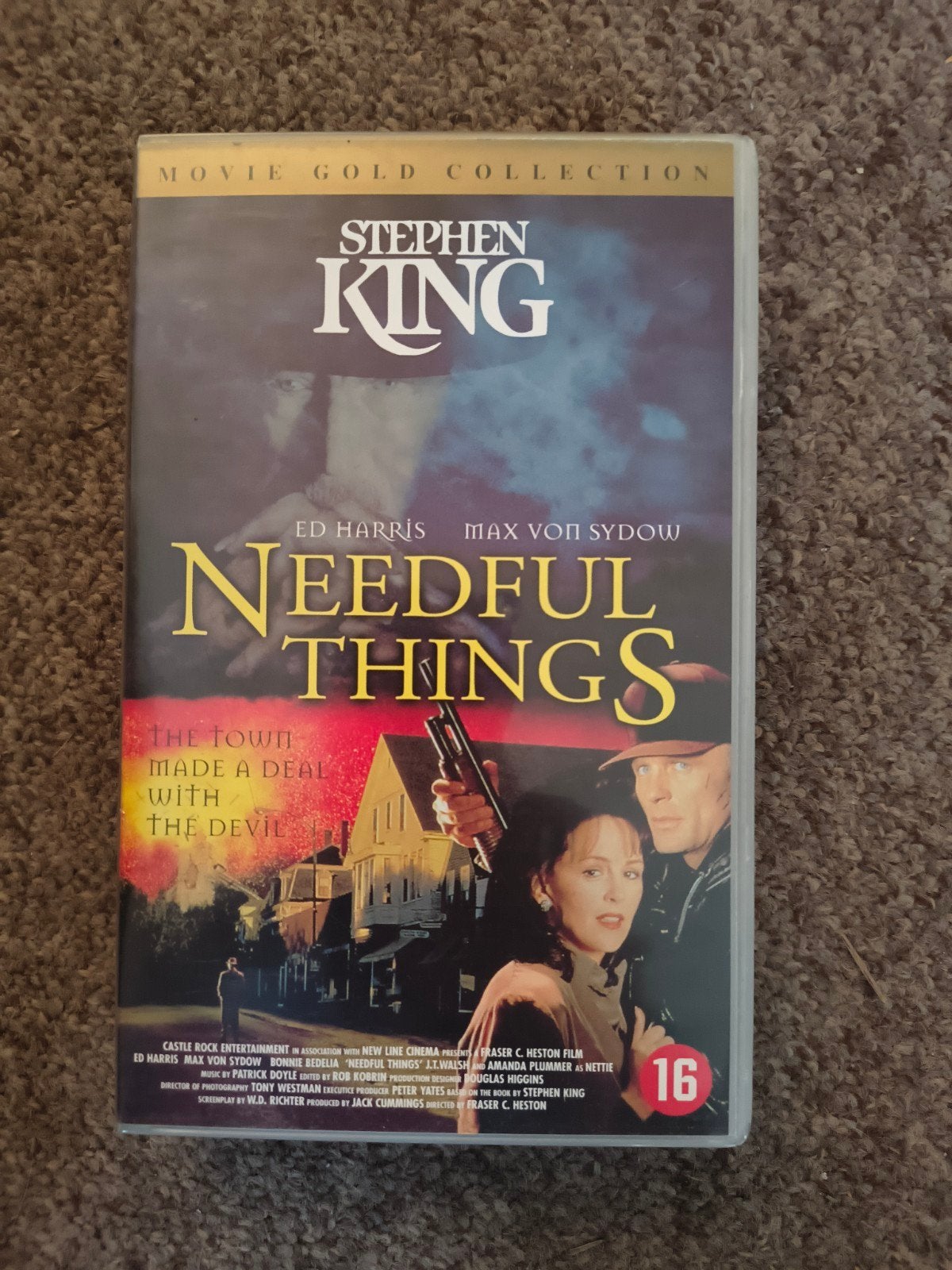 [Getest] Stephen King's Needful Things VHS, Horror, Gebruikt, Vanaf 16 jaar, Ophalen of Verzenden