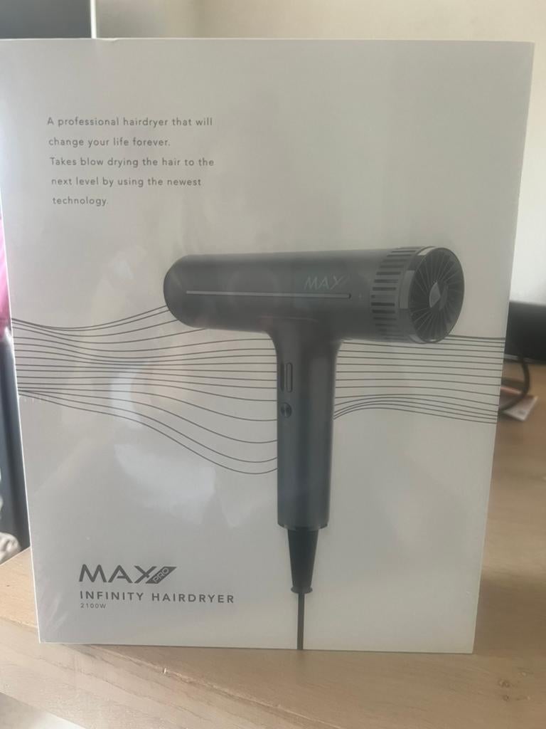 Nieuwe fohn Max pro infinity hairdryer !! Nieuw, Ophalen of Verzenden, Nieuw, Haarverzorging