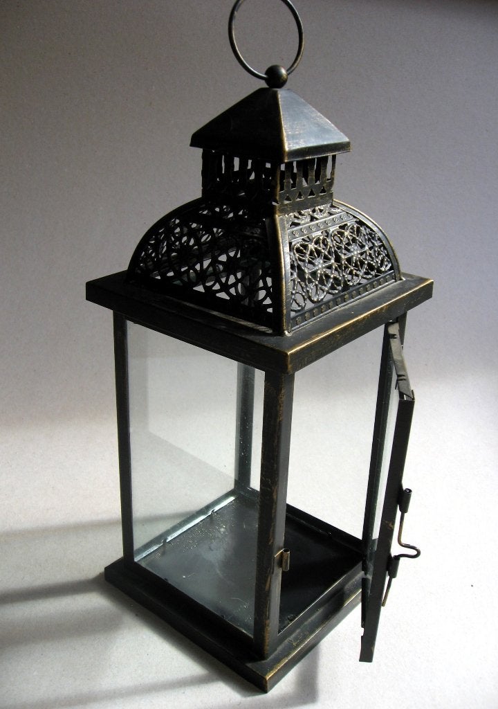 Mooi en decoratief windlicht met ophangring, Ophalen of Verzenden