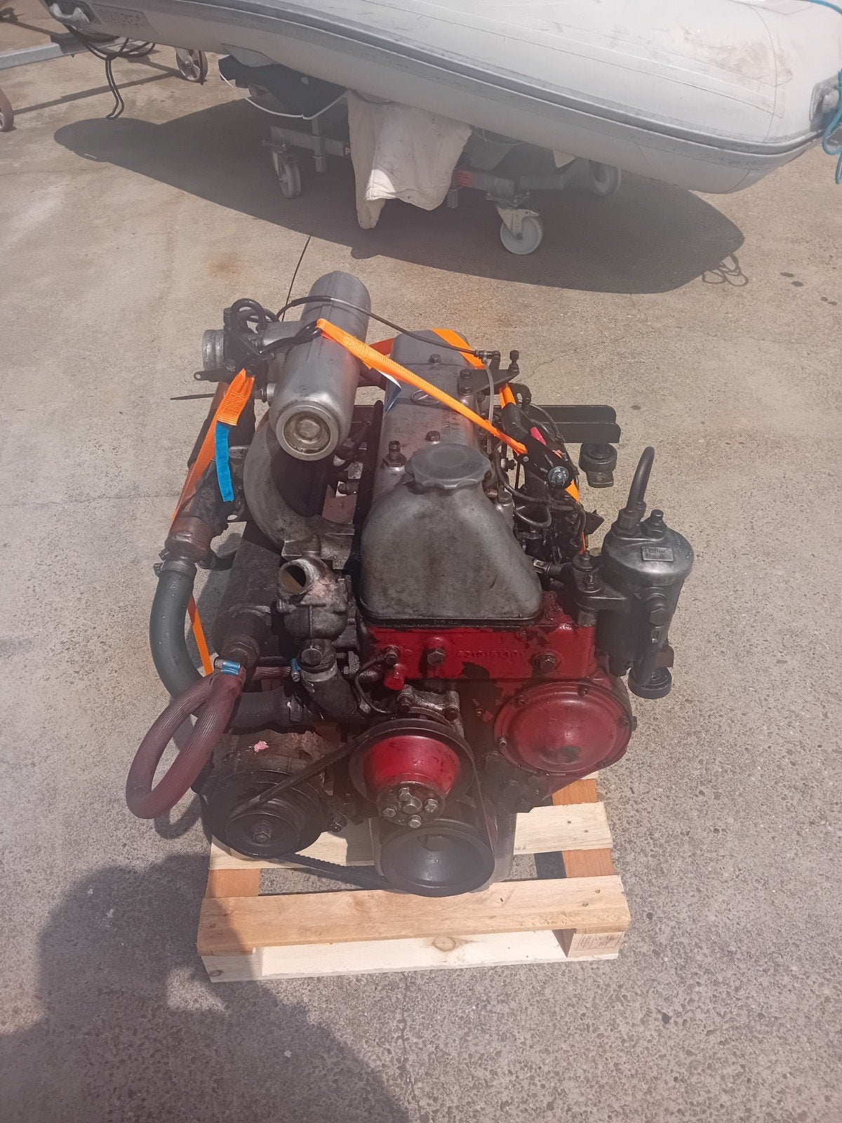 Mercedes OM 615 scheepsmotor met Velvet keerkoppeling, Ophalen of Verzenden, Motor en Techniek, Zeilboot of Motorboot