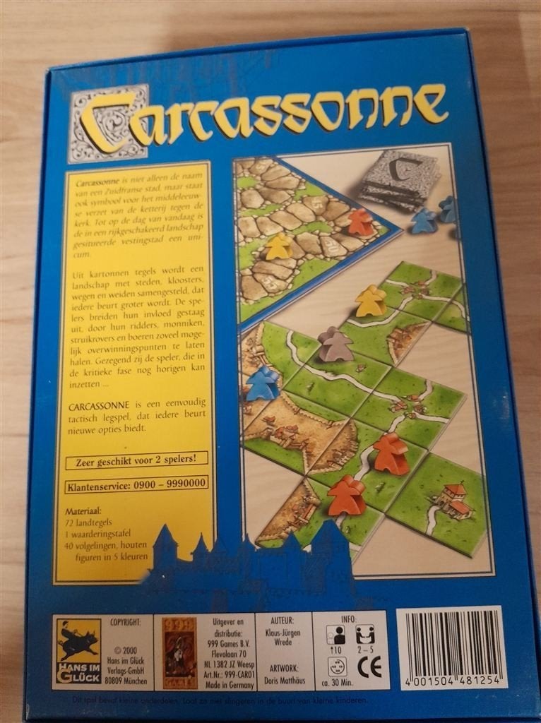 Carcassonne - 999 games - s1460, Verzenden, Zo goed als nieuw
