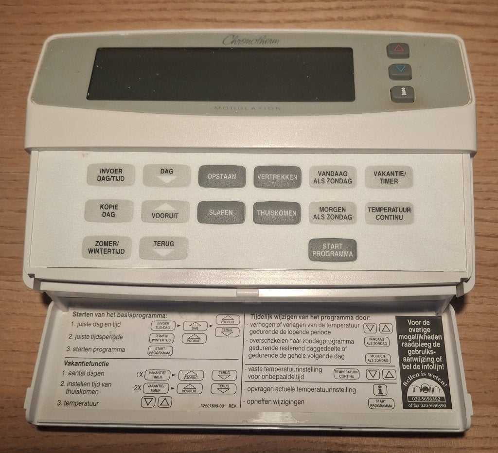 Honeywell thermostaat Chronotherm., Doe-het-zelf en Verbouw, Ophalen of Verzenden, Gebruikt
