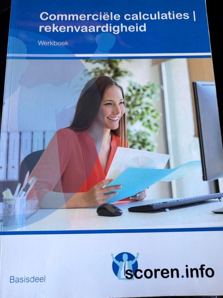 Commerciële calculaties | rekenvaardigheid Werkboek, Ophalen of Verzenden, Gamma, Zo goed als nieuw, MBO