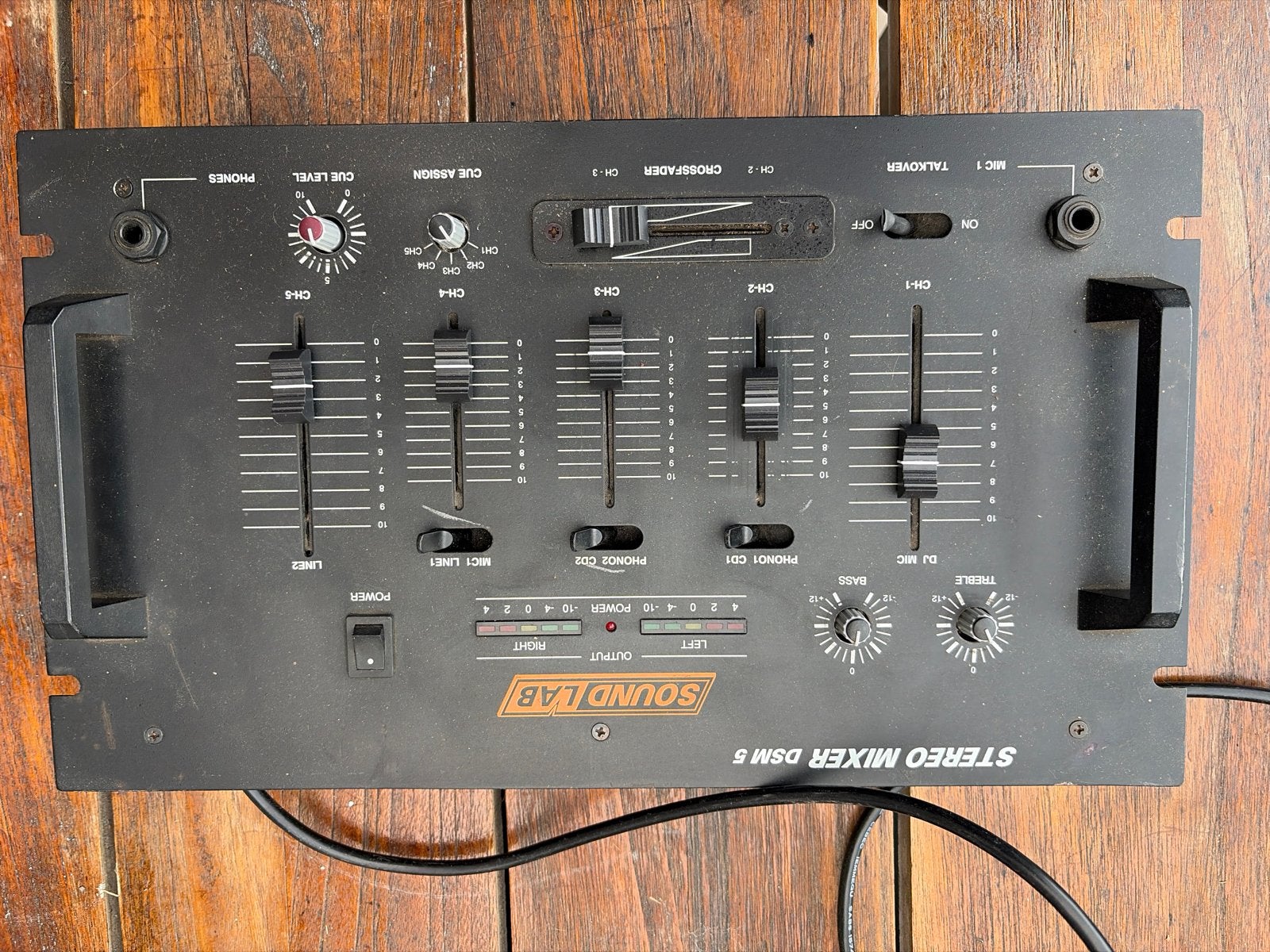 Sound Lab DSM 5 Stereo Mixer - Goede Staat, Ophalen, Gebruikt, Minder dan 5 kanalen, Microfooningang