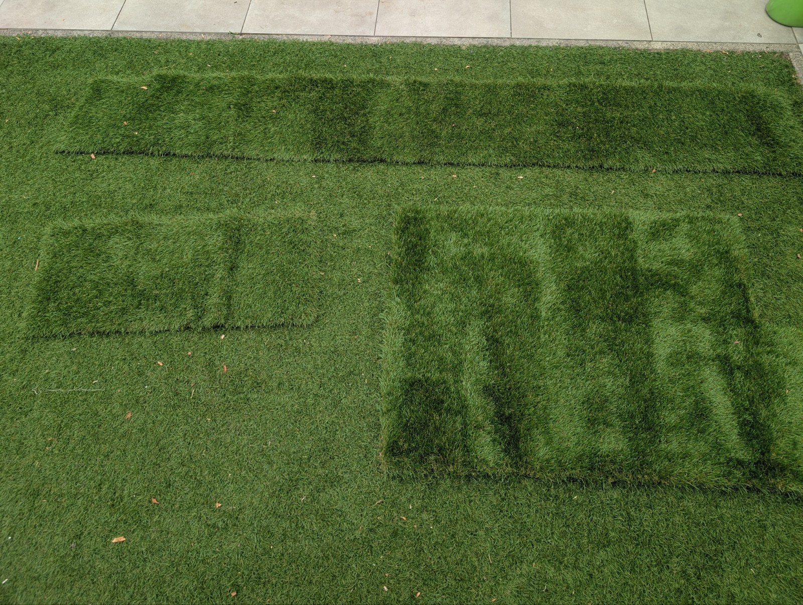 Kunstgras stukken - diverse maten, Tuin en Terras, Gras en Kunstgras, Ophalen, Zo goed als nieuw, Minder dan 10 m², Kunstgras