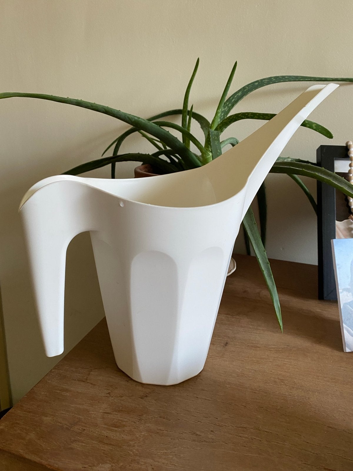 Witte gieter voor planten, Tuin en Terras, Gieters, Ophalen, Zo goed als nieuw, Kunststof