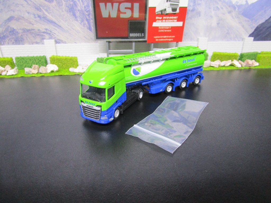 nieuw wsi 71-2050 schaal 1.87 daf xf shmy25 de heus, Hobby en Vrije tijd, Modelauto's | 1:87, Ophalen, Nieuw, Bus of Vrachtwagen