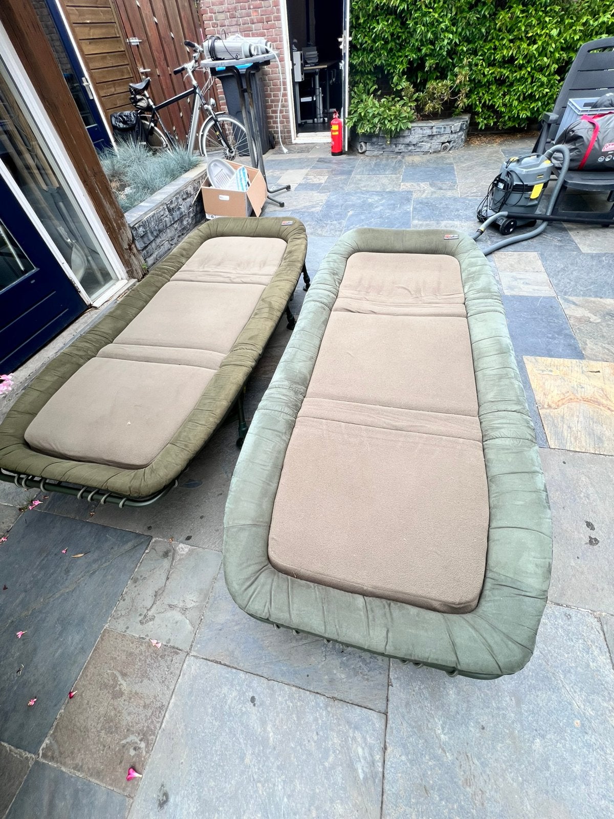 Fox FX flatliner king size strecher 6 poten 2 stuks, Ophalen, Zo goed als nieuw