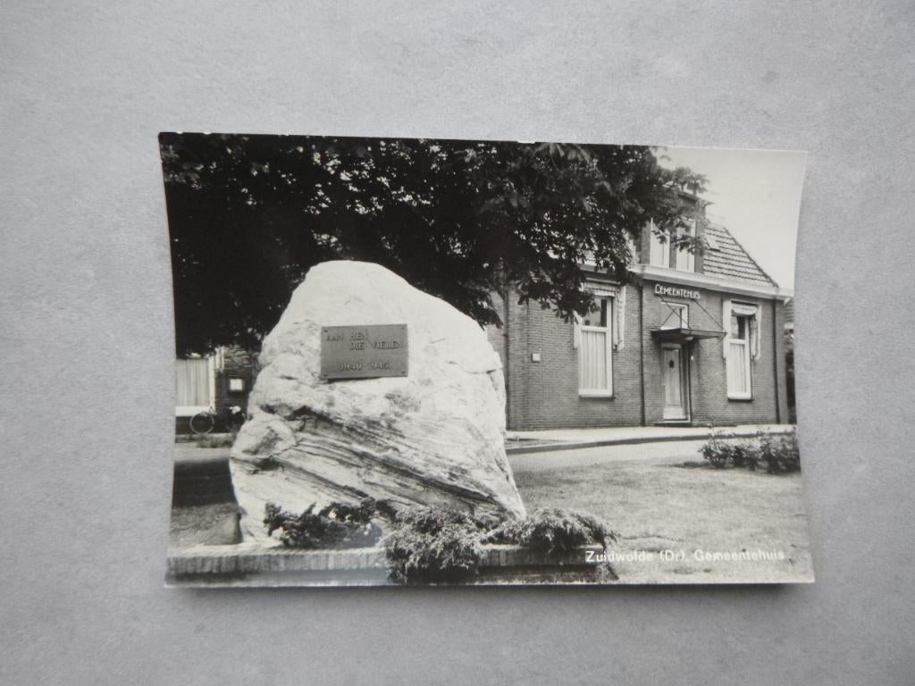 Zuidwolde dr, gemeentehuis, Verzamelen, Ansichtkaarten | Nederland, Verzenden, 1980 tot heden, Ongelopen, Drenthe