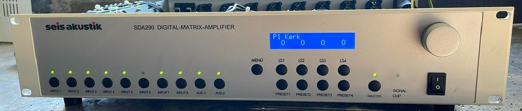 Seis Akustik SDA290 Digital Matrix Amplifier - Werkend!, Overige merken, Ophalen of Verzenden, Zo goed als nieuw, 120 watt of meer