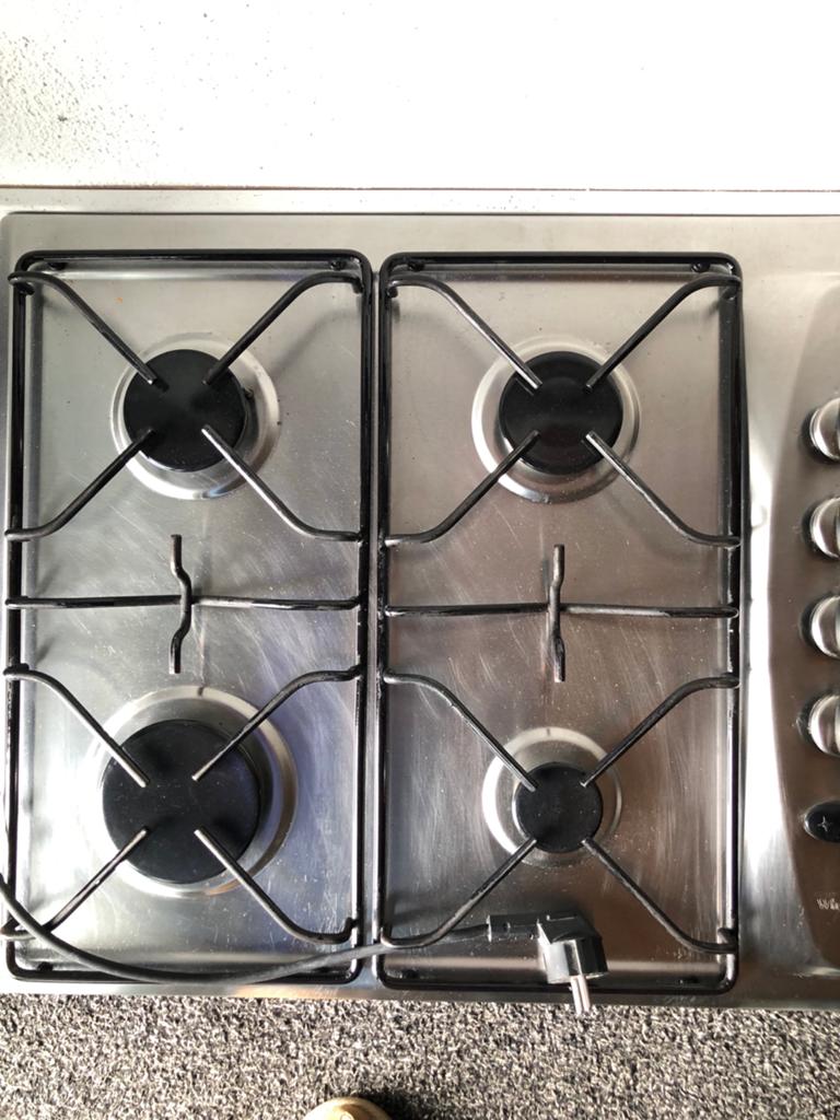 Whirlpool Gaskookplaat - 4 Pitten, Ophalen, Gebruikt, 4 kookzones, Inbouw