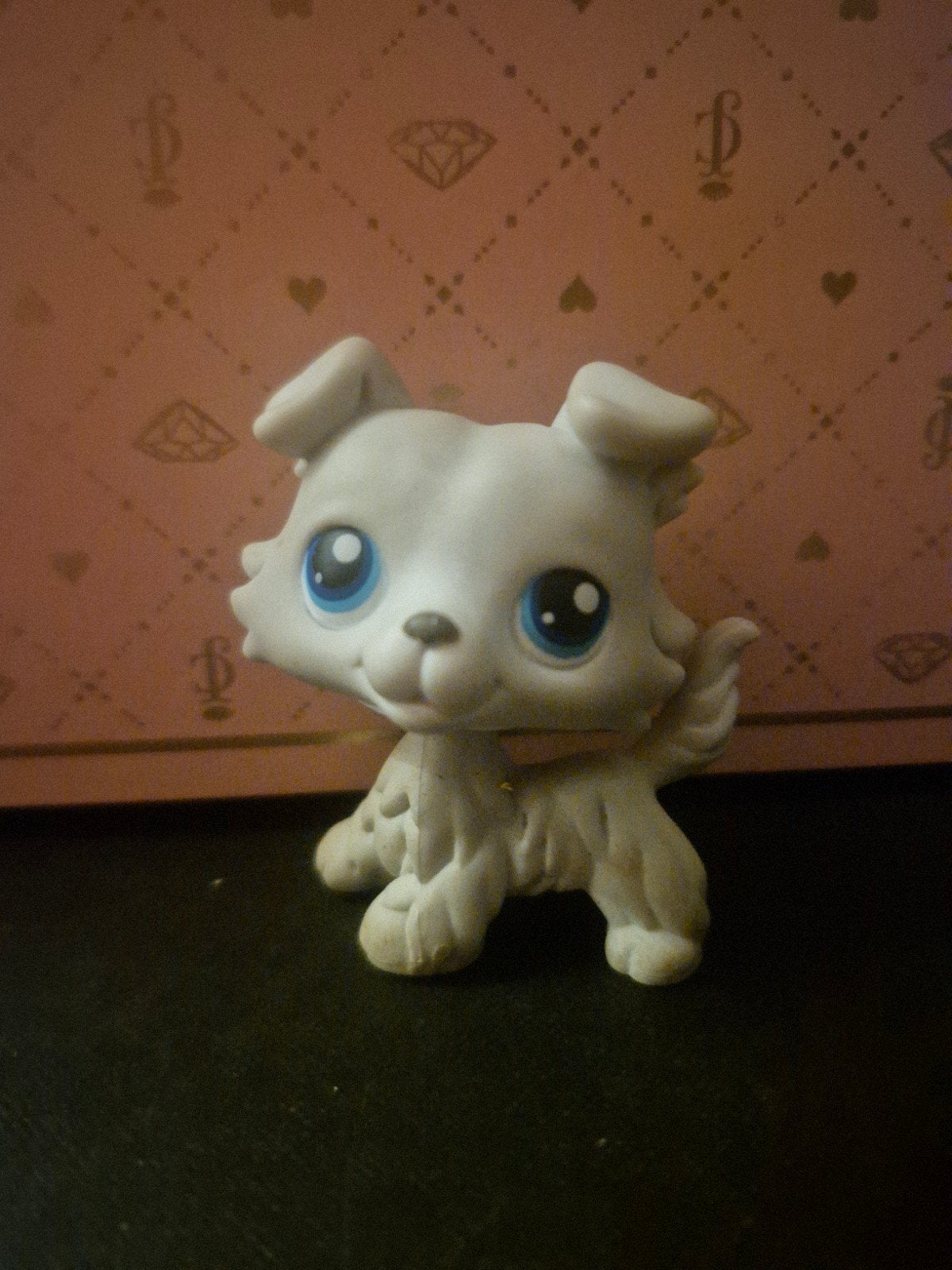 littlest pet shop authentieke witte collie main 5, Verzenden, Zo goed als nieuw