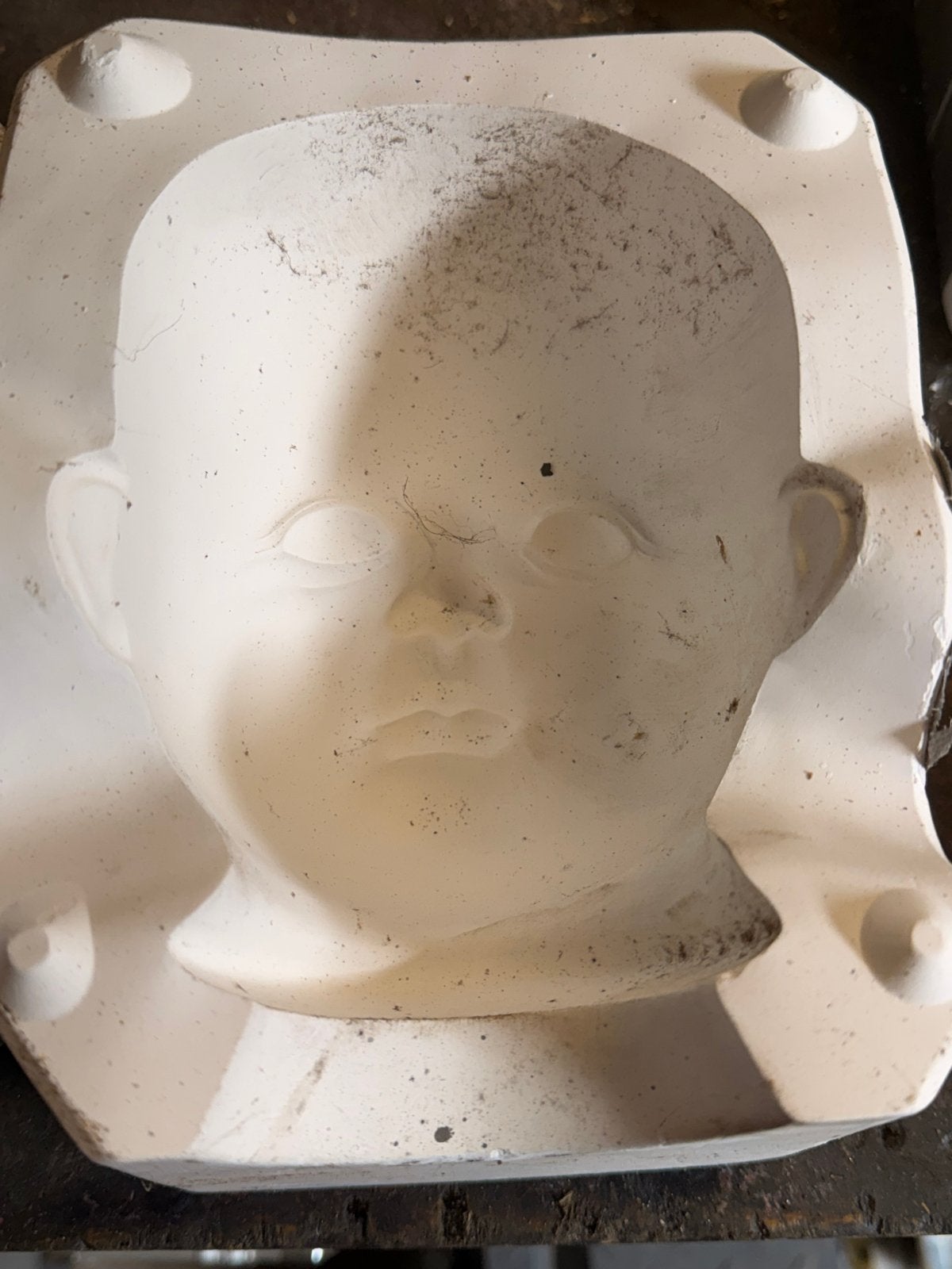 Gipsmallen voor het maken van een babypop, Ophalen of Verzenden, Gebruikt, Accessoires