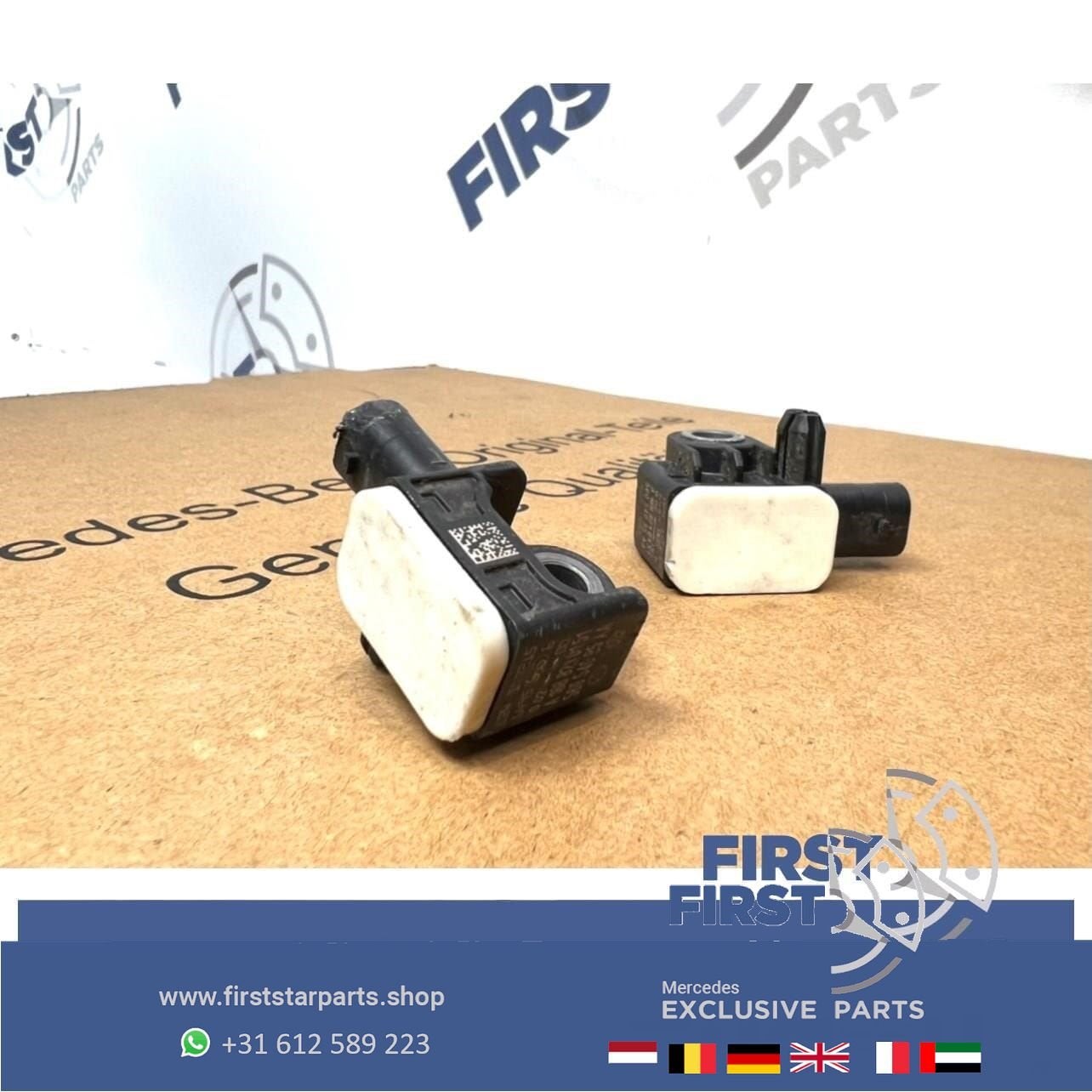 A1668210151 AIRBAG CRASH SENSOREN SET Mercedes W176 A W246 B, Auto-onderdelen, Gebruikt, -, Ophalen of Verzenden, -