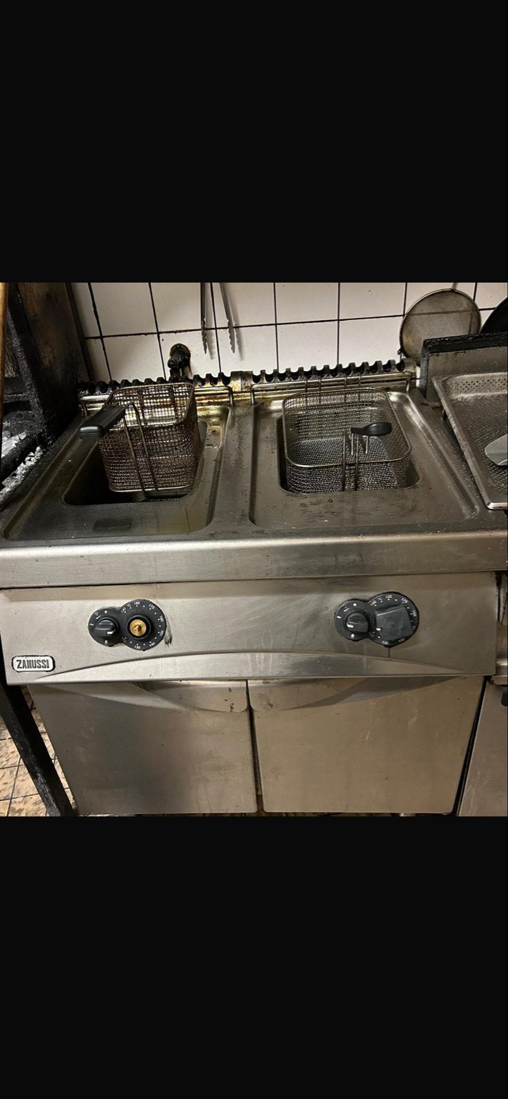 Zanussi Professionele Duo-Friteuse - Gebruikt, 4 liter of meer, Ophalen of Verzenden, Gebruikt, Duo-friteuse