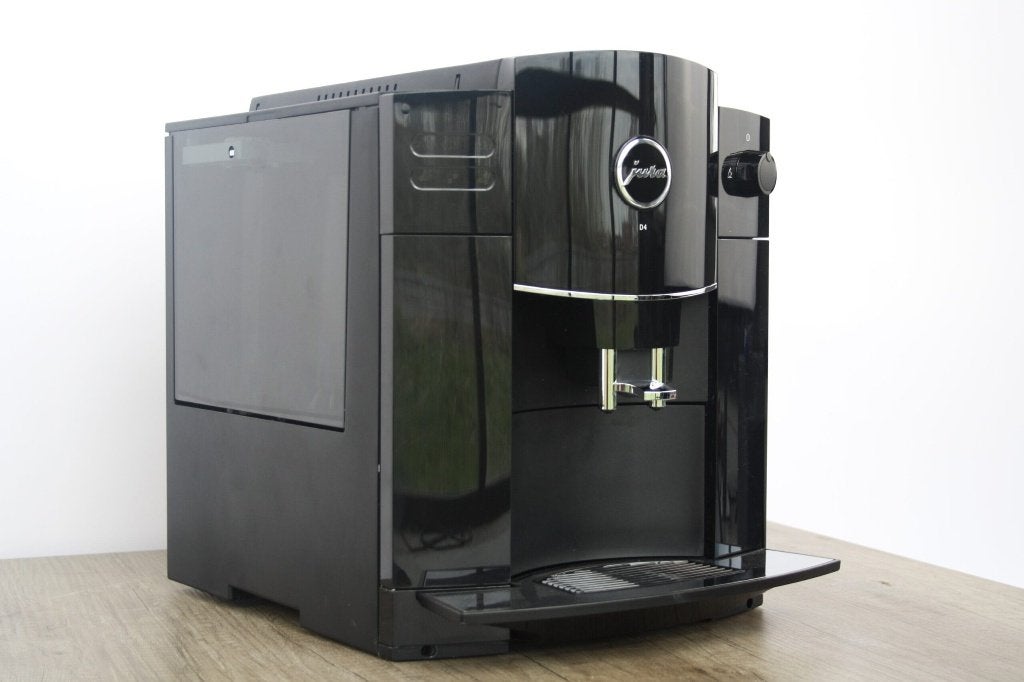 Jura D4 Piano Black, Witgoed en Apparatuur, Afneembaar waterreservoir, Gebruikt, 10 kopjes of meer, Koffiemachine