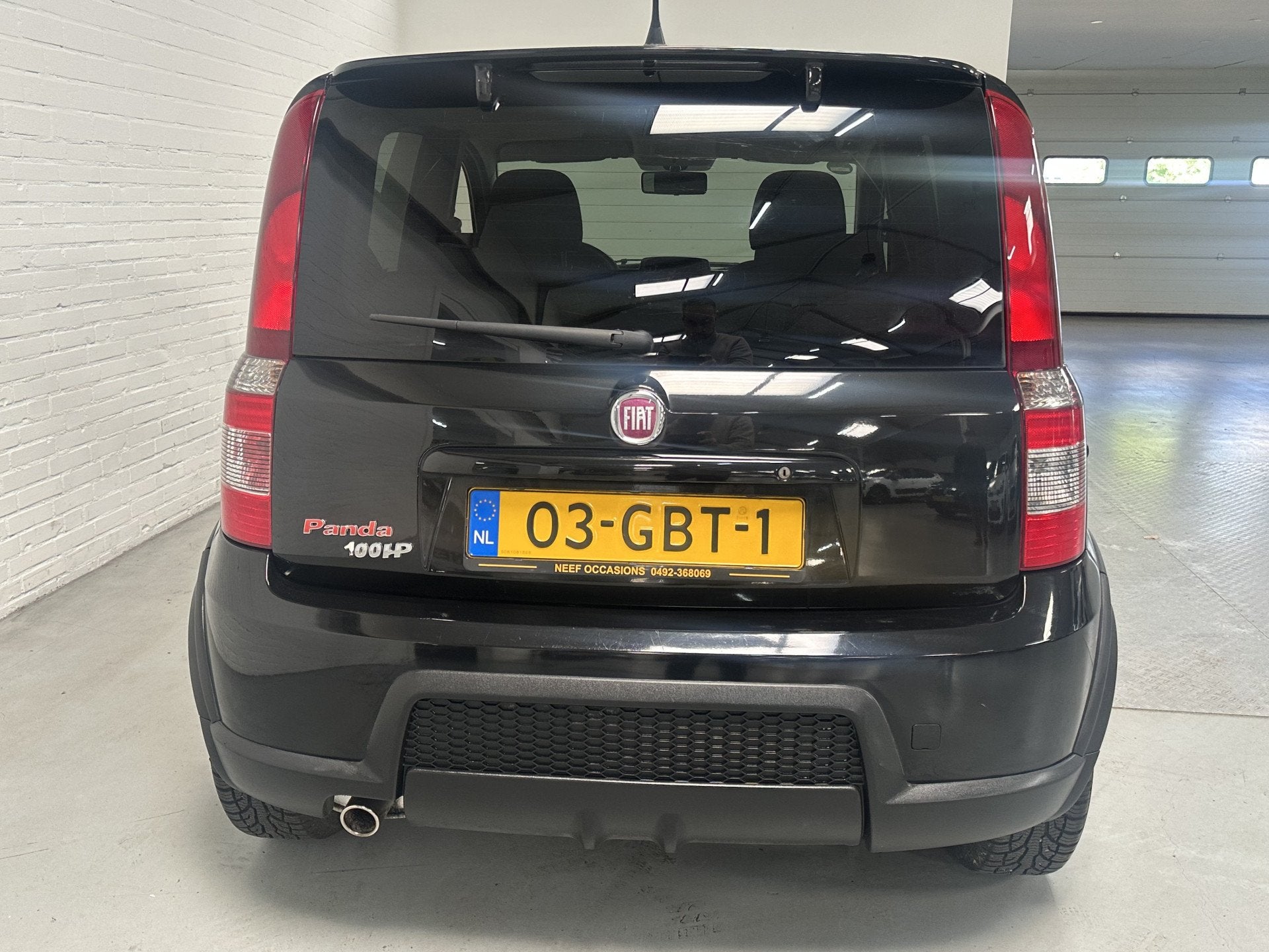 Fiat Panda 1.4 16V Sport AIRCO / NAVI / LMV / 101 pk, Voorwielaandrijving, Gebruikt, 31 €/maand, Zwart