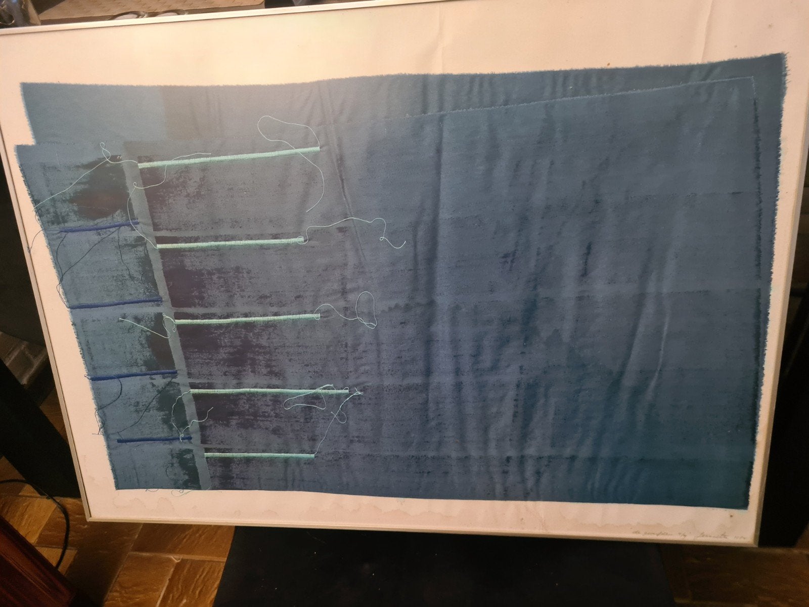 Origineel Textielkunstwerk 'Fairy Jail 2 / De Geverfden', Antiek en Kunst, Ophalen