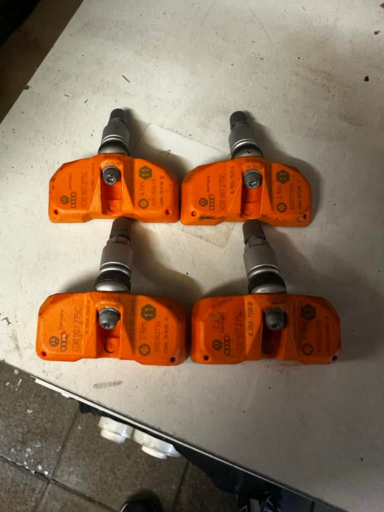 4x Nieuwe TPMS Sensoren Audi-VW-Porsche 4D0907275C, Ophalen of Verzenden, Nieuw