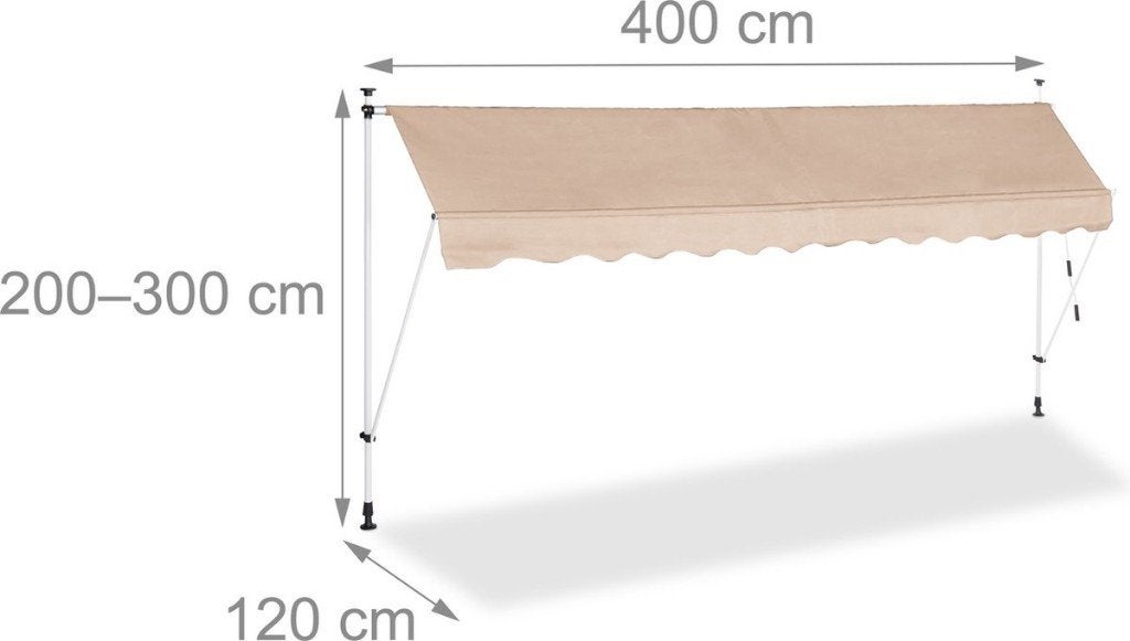 Zonnescherm, Gebruikt, Ophalen of Verzenden, 150 tot 300 cm, 250 cm tot 450 cm